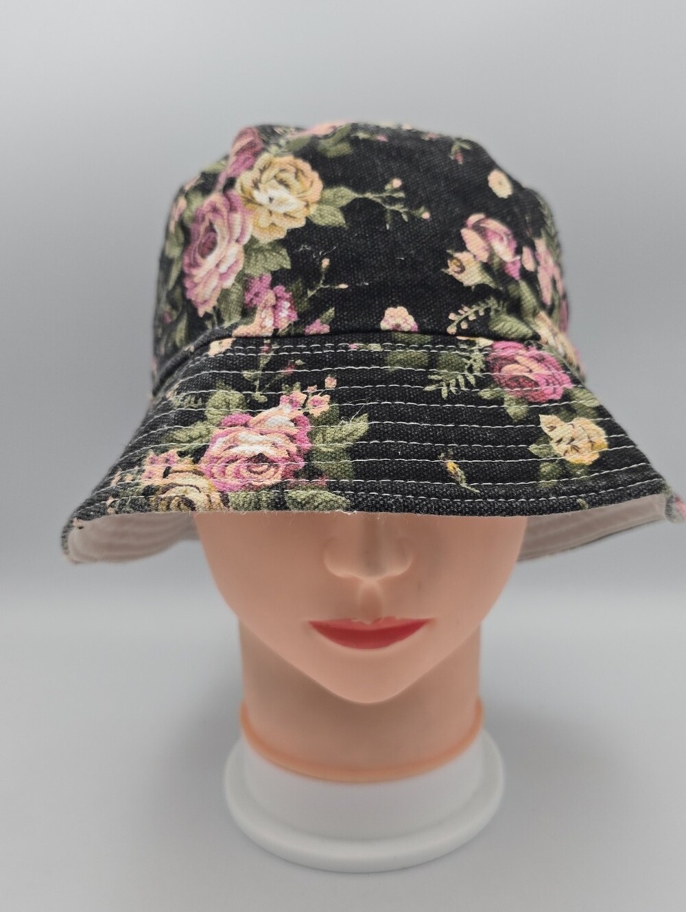 Women's Reversible Floral Bucket  Hat